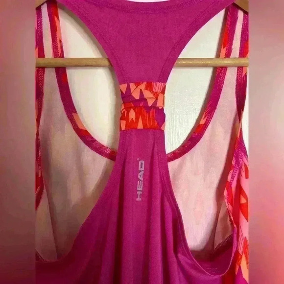 Women’s Athletic Racerback Tank in Pink, Orange and Purple Design Size  S - Picture 7 of 8